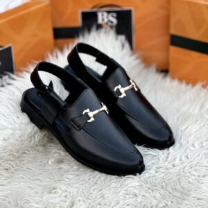 Black peshwari chappal