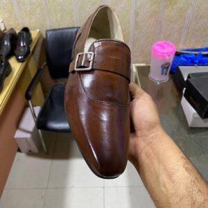 handmade leather monk straps