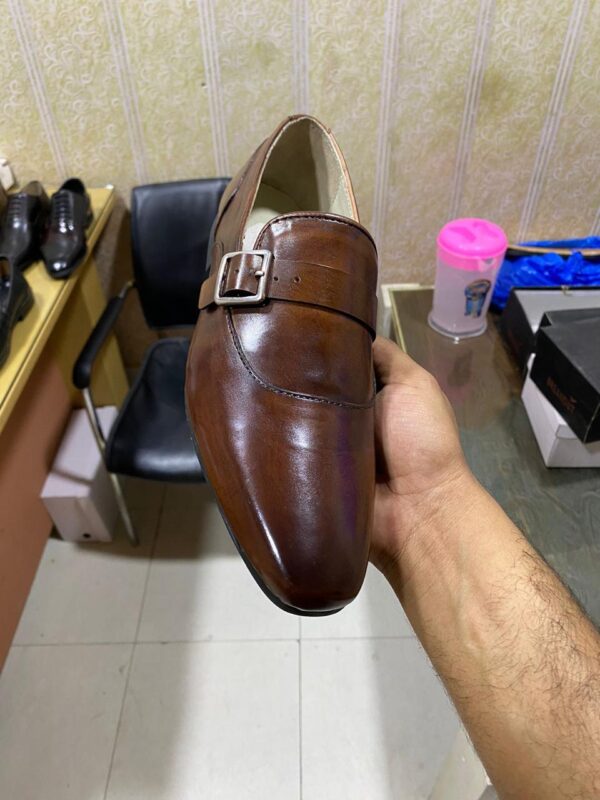 handmade leather monk straps